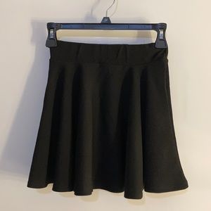Black mini skirt
